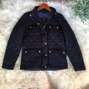 J. Crew Navy Blue Quilted Field Jacket